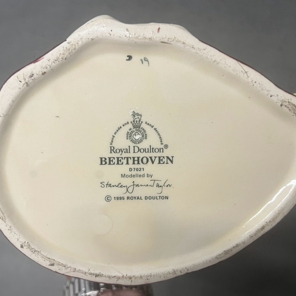 Royal Doulton Beethovan Mug Modelled by Stanley James Taylor and Numbered 07021 - Picture 9 of 13